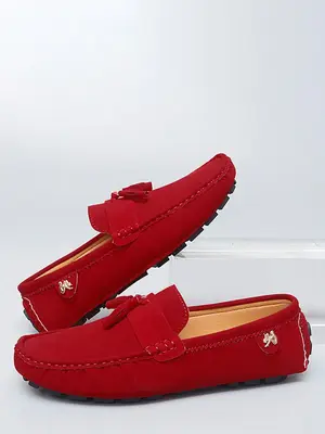 Men's Elegant Solid Color Slip-on Shoes, Fashionable Comfortable Loafers for Daily Wear, Casual Trendy Shoes for Men, Boy