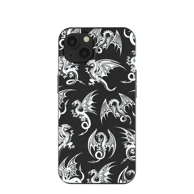 Black Mythical Dragons iPhone 13 Case