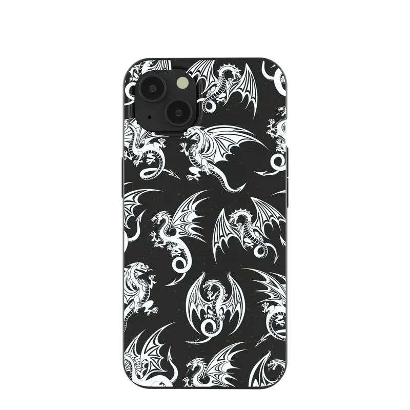 Black Mythical Dragons iPhone 13 Case