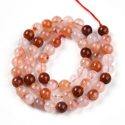 Natural Red Quartz Beads Strands