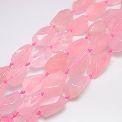 Natural Gemstone Rose Quartz Beads Strands