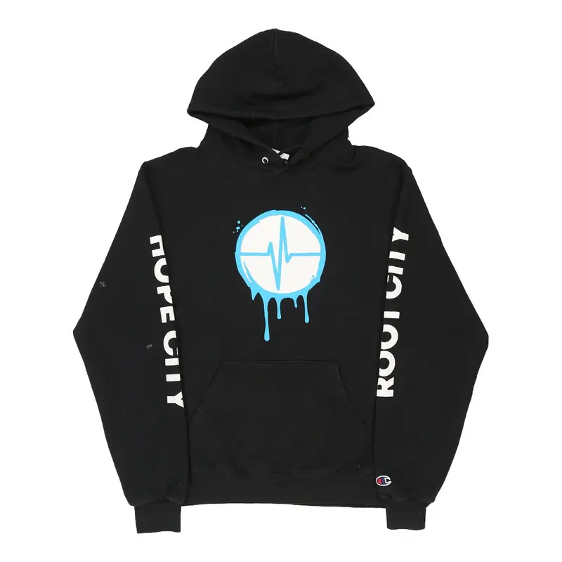 HopeCity Champion Hoodie - Medium Black Cotton Blend