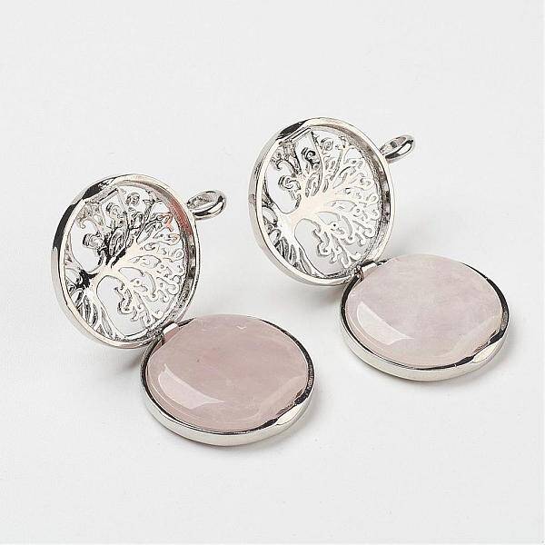 Natural Rose Quartz Pendants