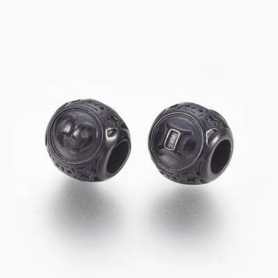 316 Surgical Stainless Steel European Beads