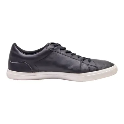LACOSTE Sneaker Trainers Black Leather Mens UK 10
