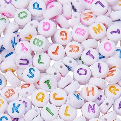 Initial Acrylic Beads