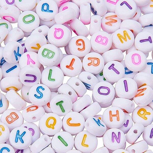 Initial Acrylic Beads