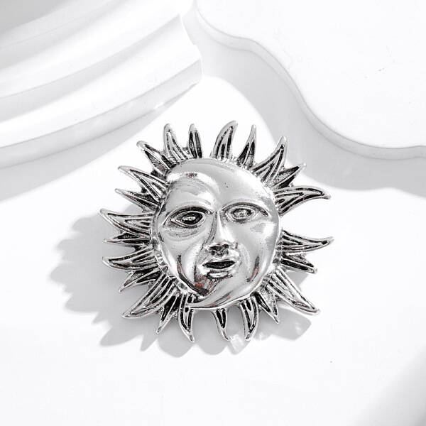 Sun God Brooch Pin