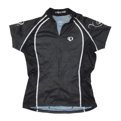 PEARL IZUMU Cycling T-Shirt Black 1/4 Zip Short Sleeve Womens S