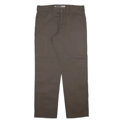 CARHARTT Mens Trousers Grey Relaxed Straight W36 L32