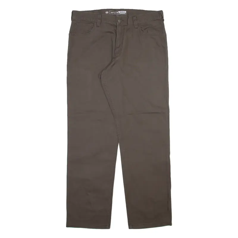 CARHARTT Mens Trousers Grey Relaxed Straight W36 L32