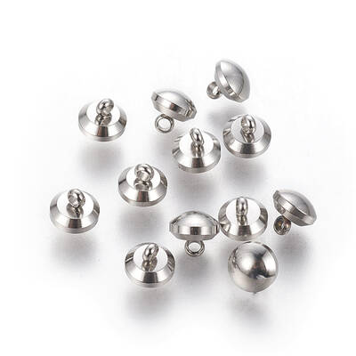 Tarnish Resistant 201 Stainless Steel Shank Buttons