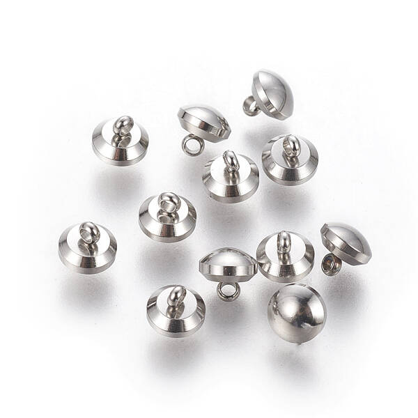 Tarnish Resistant 201 Stainless Steel Shank Buttons