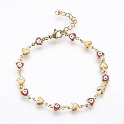 Ion Plating(IP) 304 Stainless Steel Link Chain Bracelets