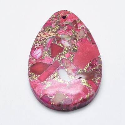 Natural Silver Line Regalite/Imperial Jasper/Sea Sediment Jasper Pendants