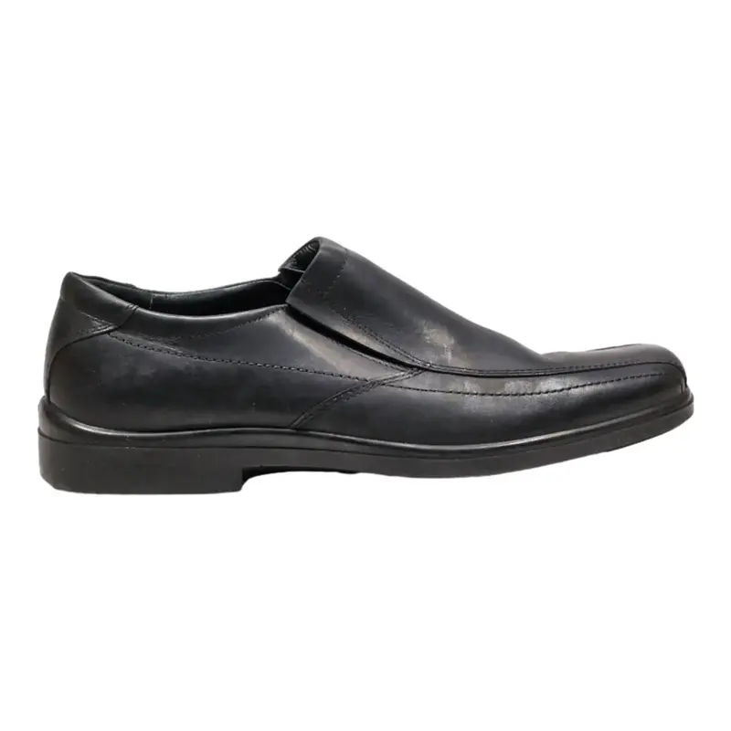 HUSH PUPPIES Pump Shoes Black Leather Mens UK 11
