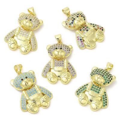 Brass with Cubic Zirconia Pendants