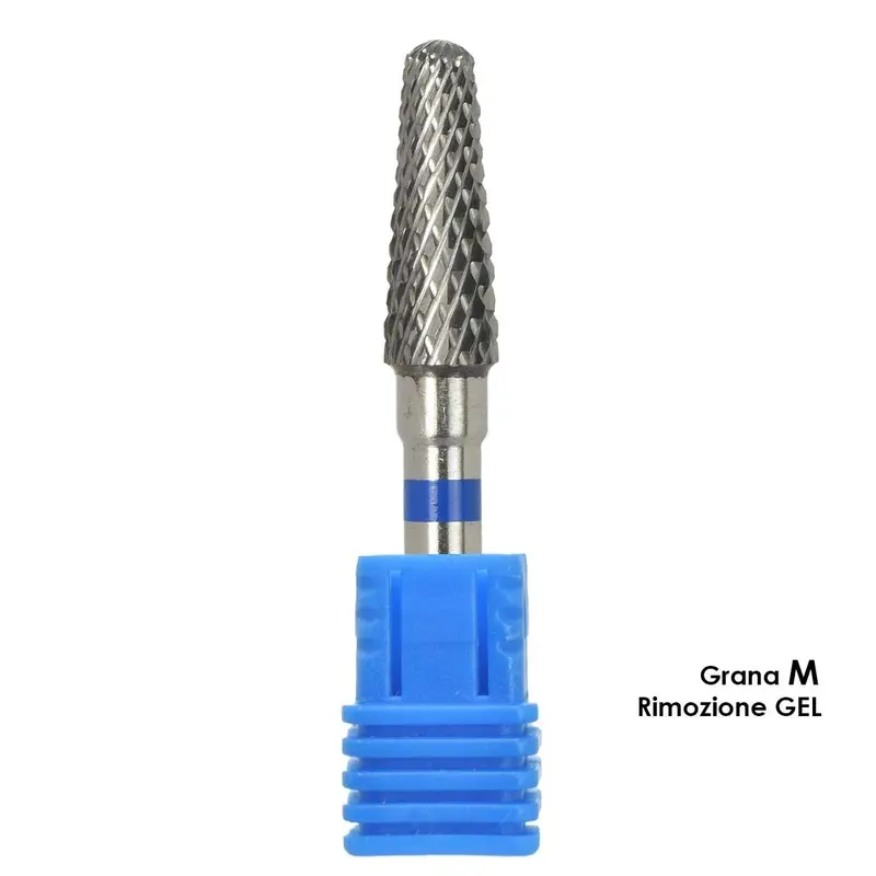 Melcap cone-shaped steel cutter tip, grain size M for gel removal
