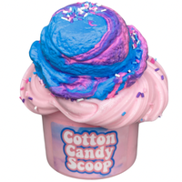 Cotton Candy Clay Ice Cream Scoop DIY Kit Mixing