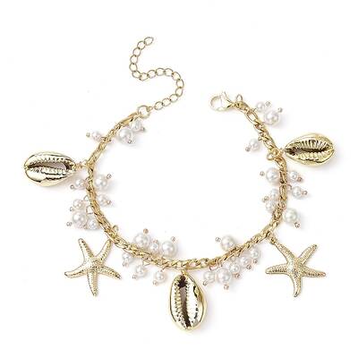 Shell Pearl & Starfish & Shell Charm Bracelets
