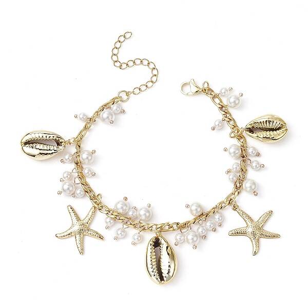 Shell Pearl & Starfish & Shell Charm Bracelets