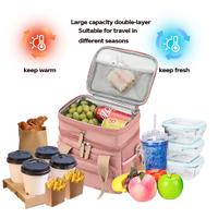 Lunch Bag for Women, Loncheras Para Mujer, Leakproof Insulated Large Lunchbox Dual Compartment Lunch Box Adult For Work Beach...