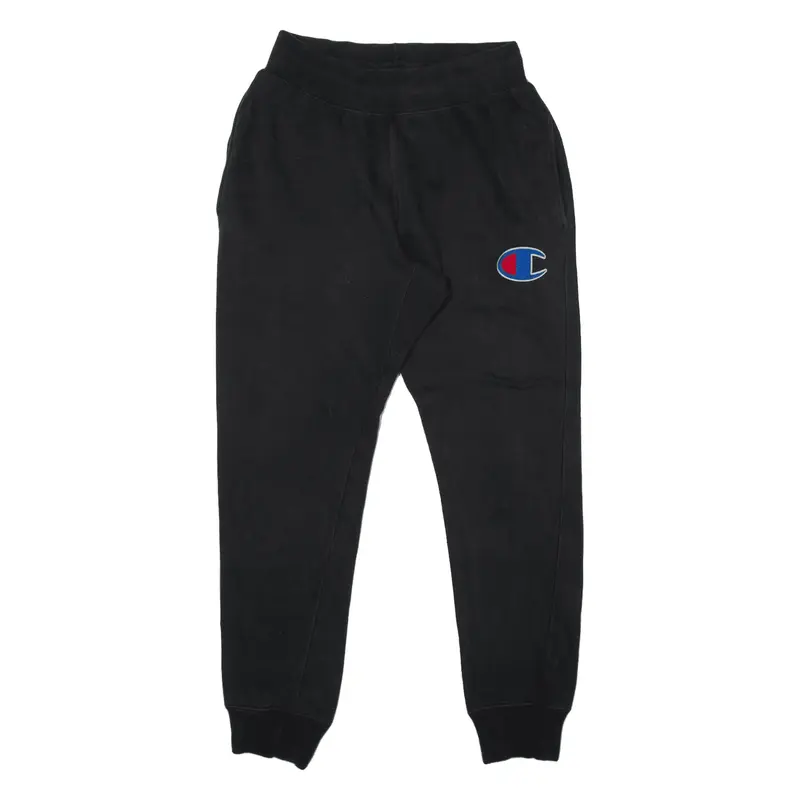 CHAMPION Reverse Weave Joggers Black Tapered Mens M W28 L30