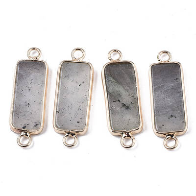 Natural Labradorite Links Connectors