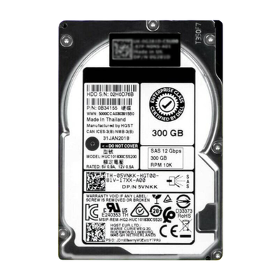 5VNKK Dell 300GB 12Gb/s SAS 10000 2.5-Inch Hard Drive