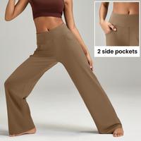 ESOFT High Waisted Loose Wide Leg Yoga Pants for Women with Pockets Lounge Casual Work Pants