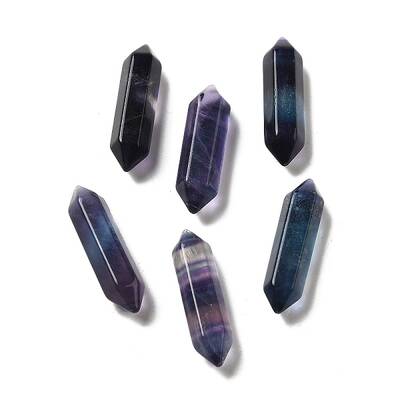 Double Point Tower Natural Fluorite Healing Stone Wands