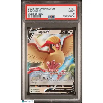 PSA 2022 PokéMon TCG Pidgeot V #137 9 2022 Pokemon Sword & Shield Lost Origin