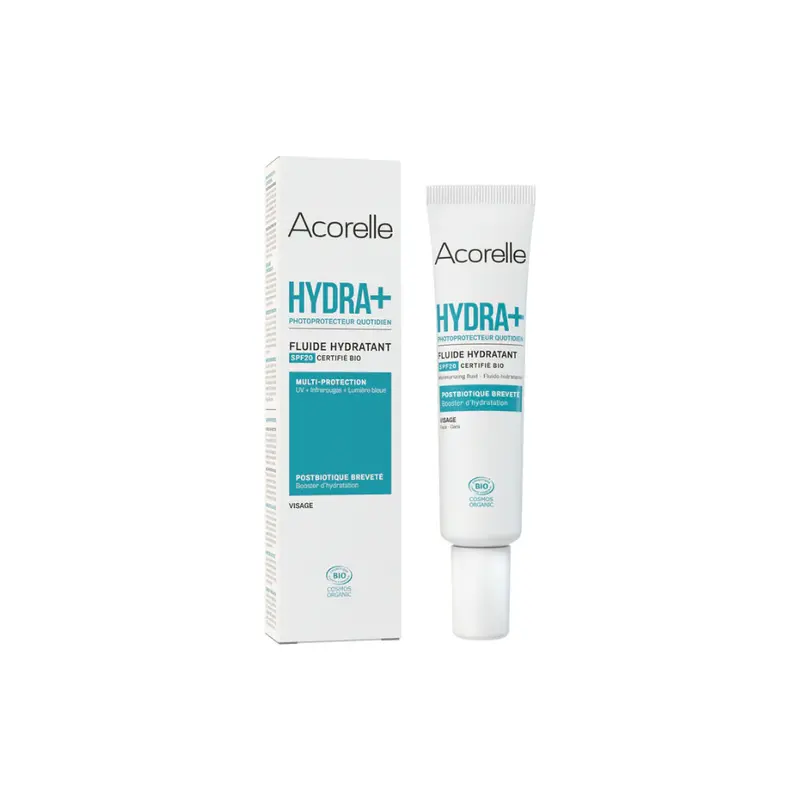 Acorelle Hydra+ Face Moisturizing Fluid SPF20 Certified Organic 40ml