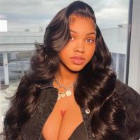 [30Inch for Only $109] Hot Star Colorful Body Wave 13x6 HD Transparent Lace Front P4/27 Highlight Color Wig Pre Plucked 99J B...