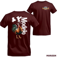 Modelo Rooster T-Shirt - Bold Rooster Graphic With Dynamic Fighting Cocks , Perfect For Beer Lovers And Fiesta Enthusiasts , ...
