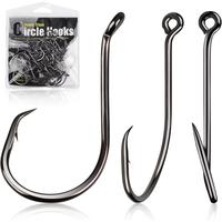 Circle Hooks for Catfish 2X Strong 100PCS Catfish Hooks Octopus Circle Hooks Saltwater and Freshwater Size 1/0-8/0