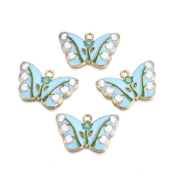 Alloy Enamel Pendants
