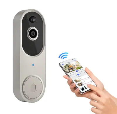 Wireless Video Doorbell Camera, Smart Security Doorbell Camera, 1080P, AI Human Detection , Night Vision, Instant Alert, Two ...