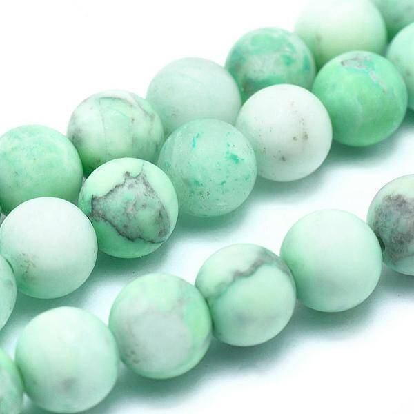 Natural Howlite Bead Strands