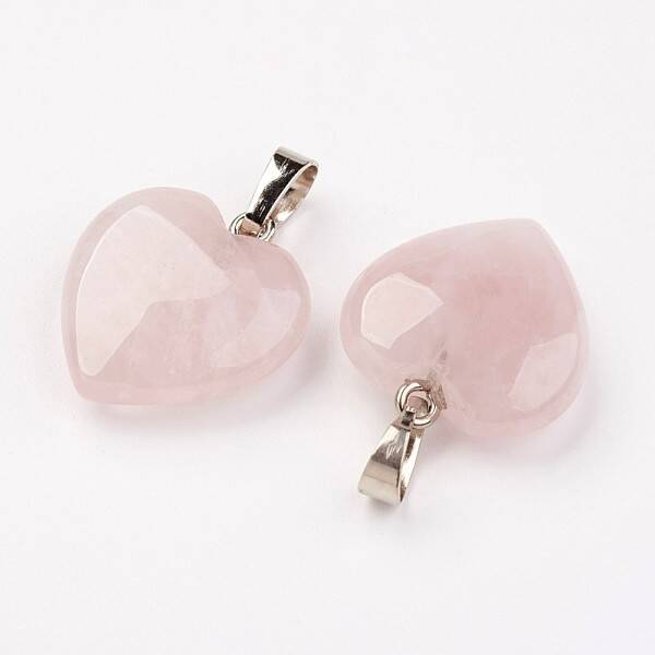 Natural Rose Quartz Pendants