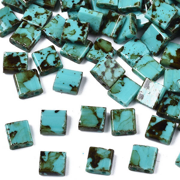 2-Hole Opaque Glass Seed Beads