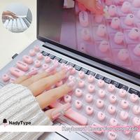 NadyType Keyboard Film for Nail Art,Full-Size Keyboard Film,Silicone Raised Keyboard Protective Cover compatible with Macbook...
