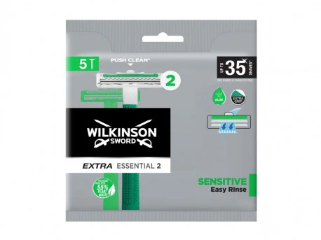 Wilkinson Extra Essential 2 Sensitive Razor 5 Pieces
