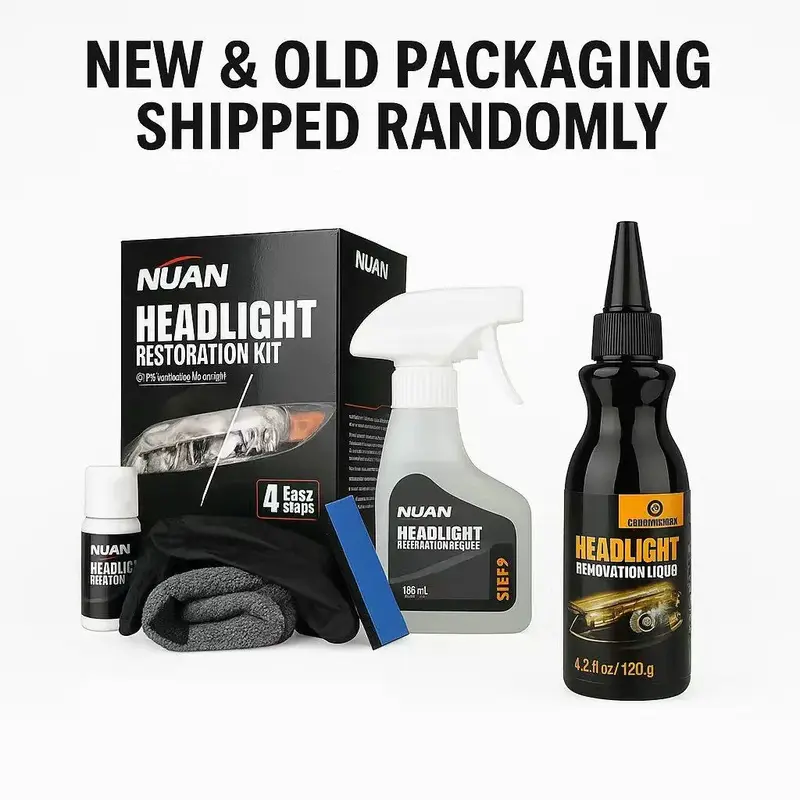 Doeyvose Car Headlight Refurbish Agent, Headlight Refurbish Agent, Professional Car Headlight Cleaning Tool, Car Interior Car...