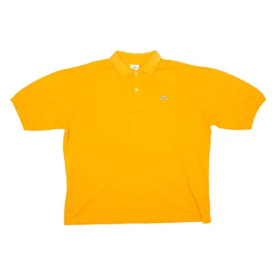 LACOSTE Mens Polo Shirt Orange Short Sleeve M