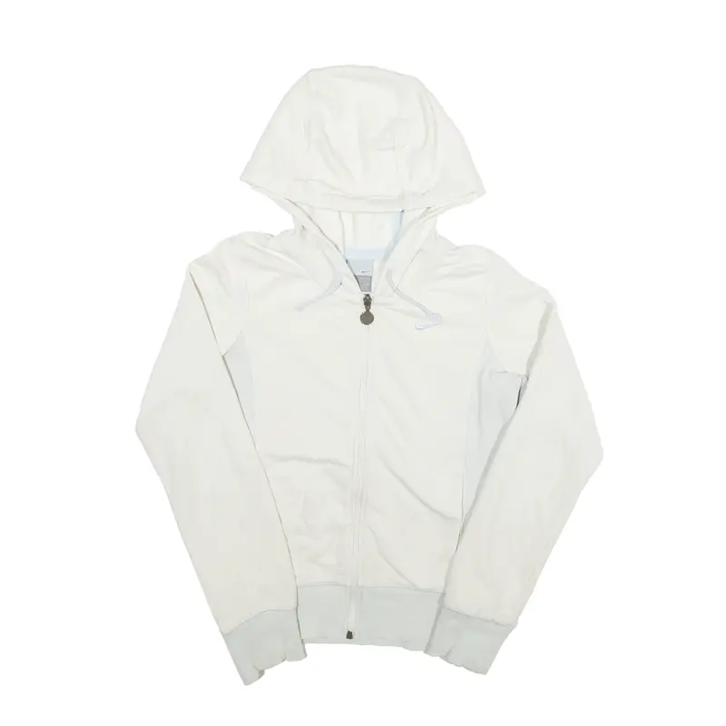 NIKE Hoodie Cream Full Zip Girls S