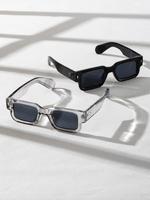 Summer Trendy Modern Styling Square Frame Sunglasses, His and Hers Gifts, Fall Outdoor Sun Protection Sunglasses for Women, T...