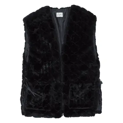 KENDRIA Faux Fur Gilet Black Womens UK 12