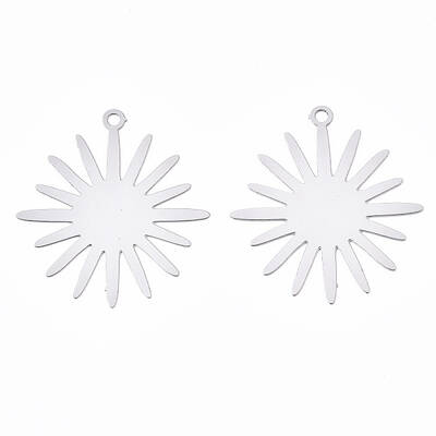 Tarnish Resistant 201 Stainless Steel Filigree Pendants