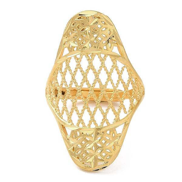 Light Gold Brass Adjustable Rings for Women